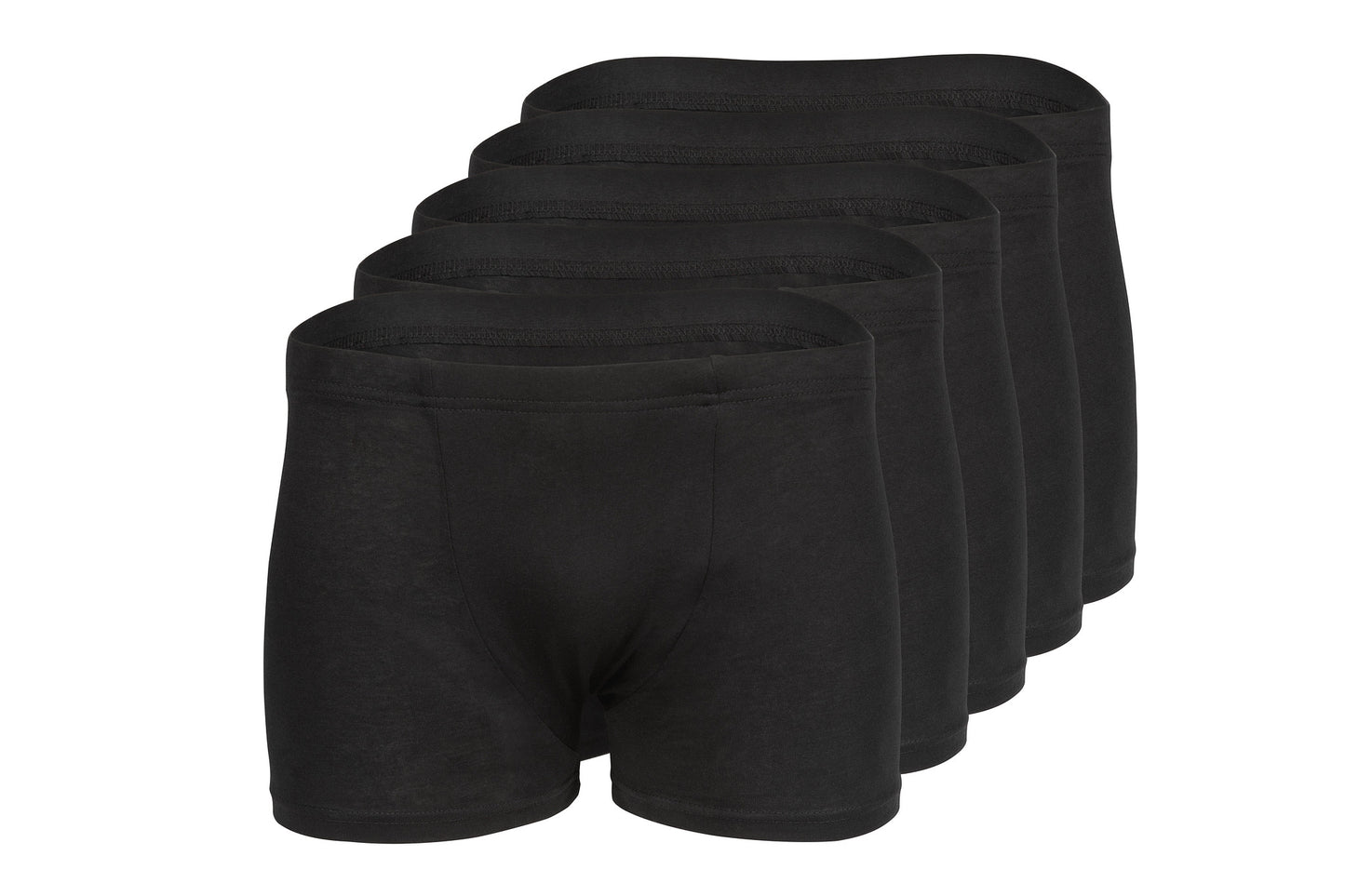 Men Boxers - Knit Fabric - 100 % Cotton - Set of 5