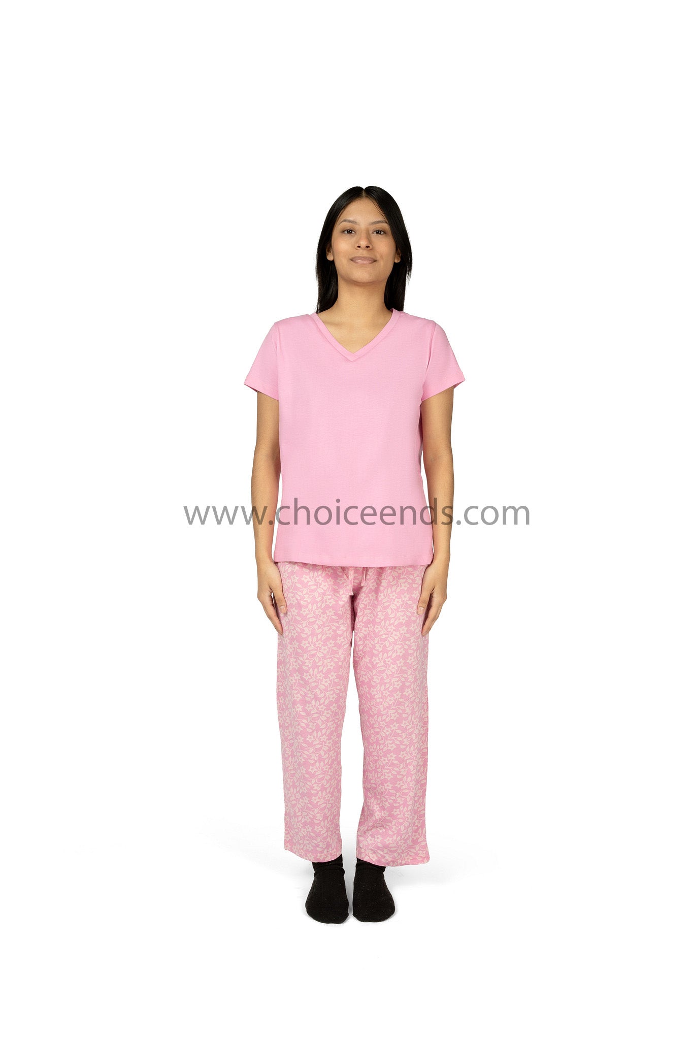 Women NightWear Set - 100% Cotton - Knit Fabric