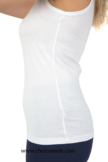 Women Tank Top - 100% Cotton - Knit fabric - Set of 2